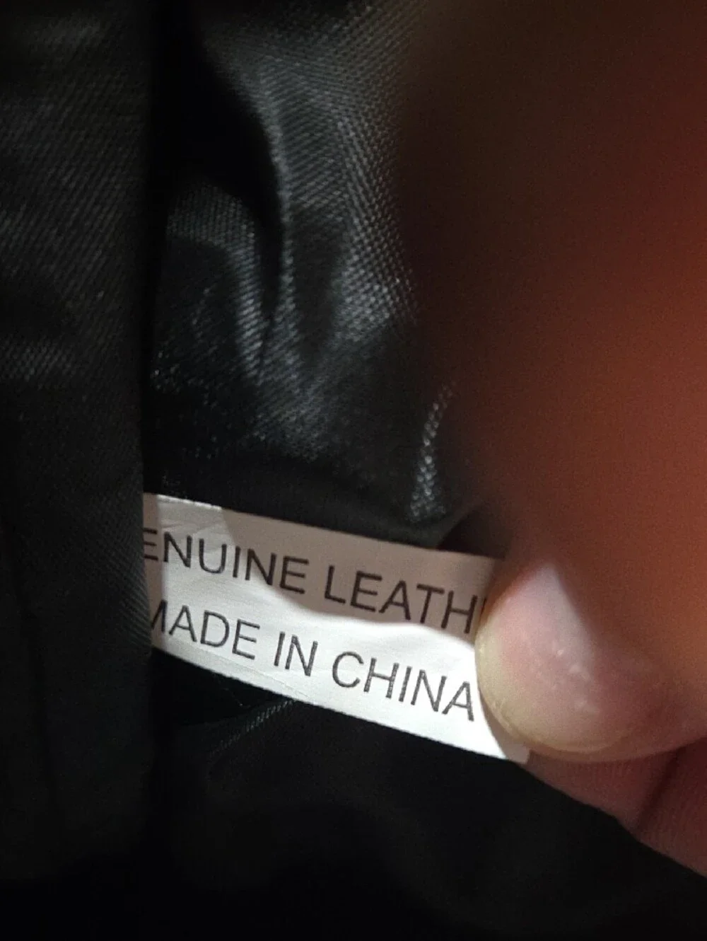 Black Leather Duffel Bag with Front Pockets - Unbranded